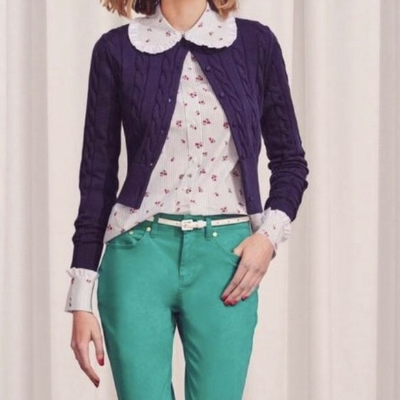 Brooks Brothers Women's Cotton Ruffled Floral Button Shirt Peter Pan Collar sz 6 - Picture 2 of 15